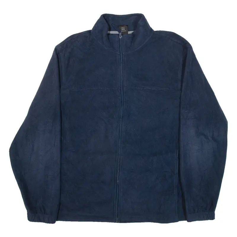 STARTER Mens Fleece Jacket Blue L