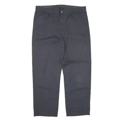 CALVIN KLEIN Trousers Grey Relaxed Straight Womens W36 L30