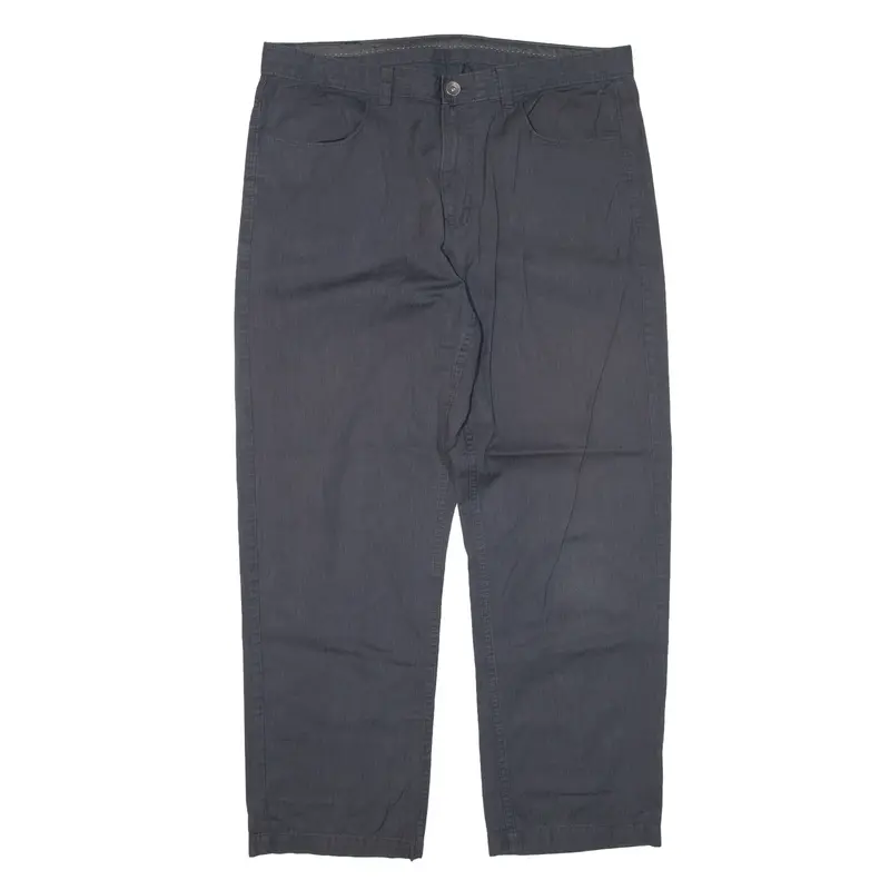 CALVIN KLEIN Trousers Grey Relaxed Straight Womens W36 L30