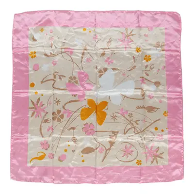 Sandrine Nottellet Yves Rocher Floral Scarf - No Size Pink Polyester
