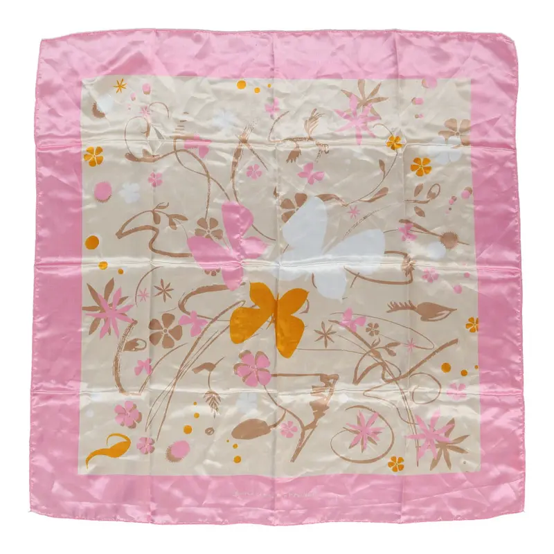 Sandrine Nottellet Yves Rocher Floral Scarf - No Size Pink Polyester