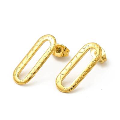 Ion Plating(IP) 304 Stainless Steel Stud Earrings for Women