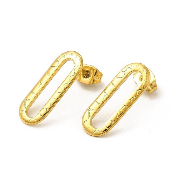 Ion Plating(IP) 304 Stainless Steel Stud Earrings for Women
