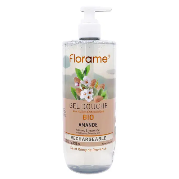 Florame Organic Almond Shower Gel Refillable 750ml