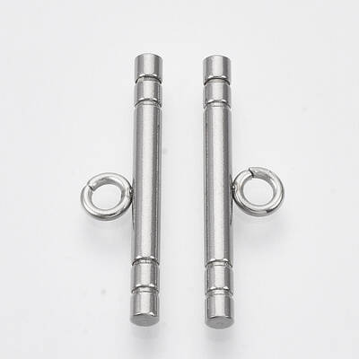 Tarnish Resistant 201 Stainless Steel Toggle Clasps Parts