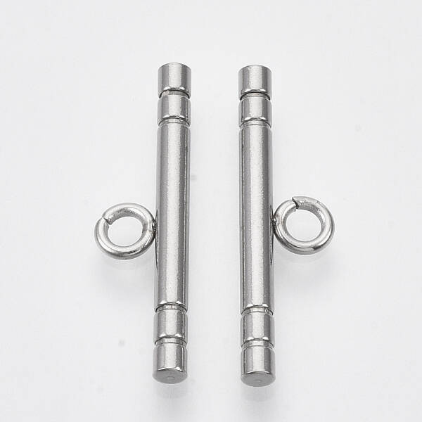 Tarnish Resistant 201 Stainless Steel Toggle Clasps Parts