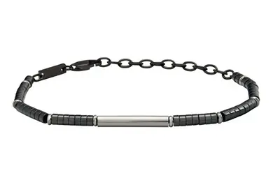 Breil Bracciale In Acciaio Con Ematite Da Uomo B Rocks Tj3639