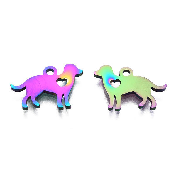 Ion Plating(IP) 304 Stainless Steel Puppy Pendants