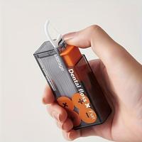 Portable Automatic Tooth Floss Picks Dispenser, 1 Count Tooth Floss Storage Box, Oral Care Floss Picks Holder, Tooth Floss St...