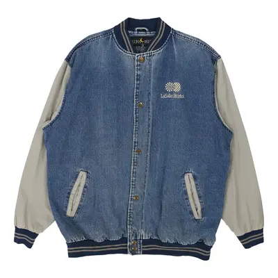 Luna Pier Varsity Jacket - 2XL Blue Cotton