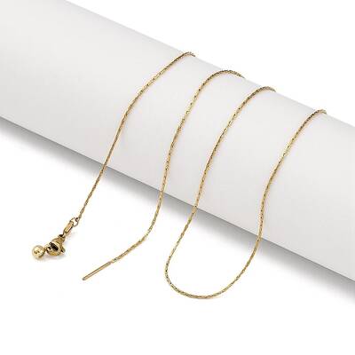 Ion Plaing(IP) 304 Stainless Boston Link Chain Necklaces