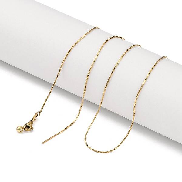 Ion Plaing(IP) 304 Stainless Boston Link Chain Necklaces