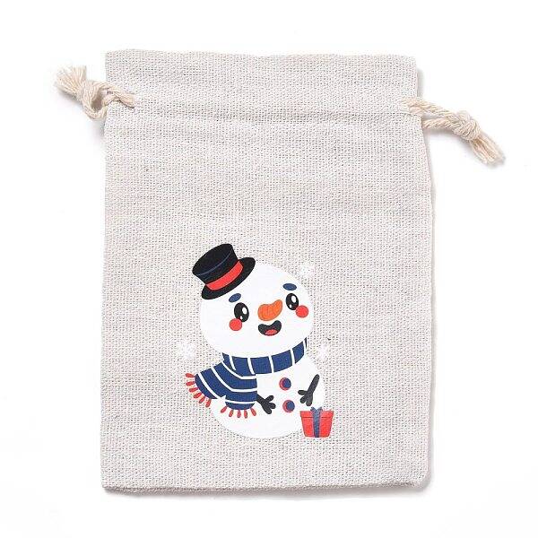 Christmas Cotton Cloth Storage Pouches