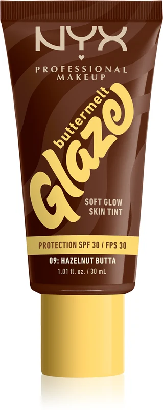 NYX Professional Makeup Buttermelt Glaze Illuminating Tinted Lotion SPF 30 Color 09 Hazelnut Butta 30 ml