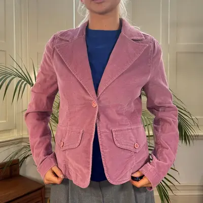 Onyx Jacket - Large Pink Cotton