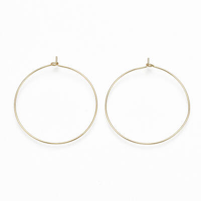 Brass Hoop Earrings Findings