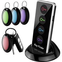 Portable Key Finder, 1 Set Wireless Key Finder with 4 Counts Signal Receiver, Party Gift for Elder, Party Favors for Longer...