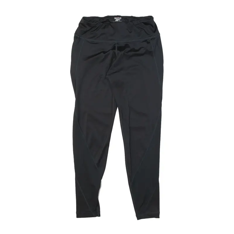REEBOK Legging Sport Training Track Pants Grey Skinny Womens M W28 L25