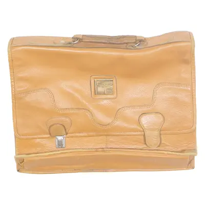 STEFANIE Womens Laptop Bag Beige Leather
