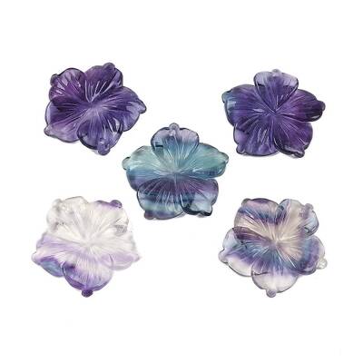 Natural Colorful Fluorite Carved Pendants