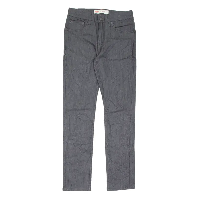 LEVI'S 510 Girls Jeans Grey Slim Skinny Charcoal Wash W28 L28