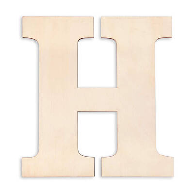Letter Unfinished Wood Blank Cutouts