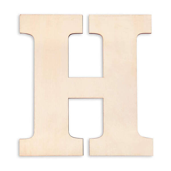 Letter Unfinished Wood Blank Cutouts