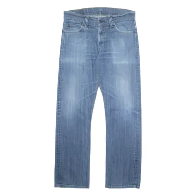 LEVI'S 506 Jeans Mens Blue Regular Straight Stone Wash W32 L32