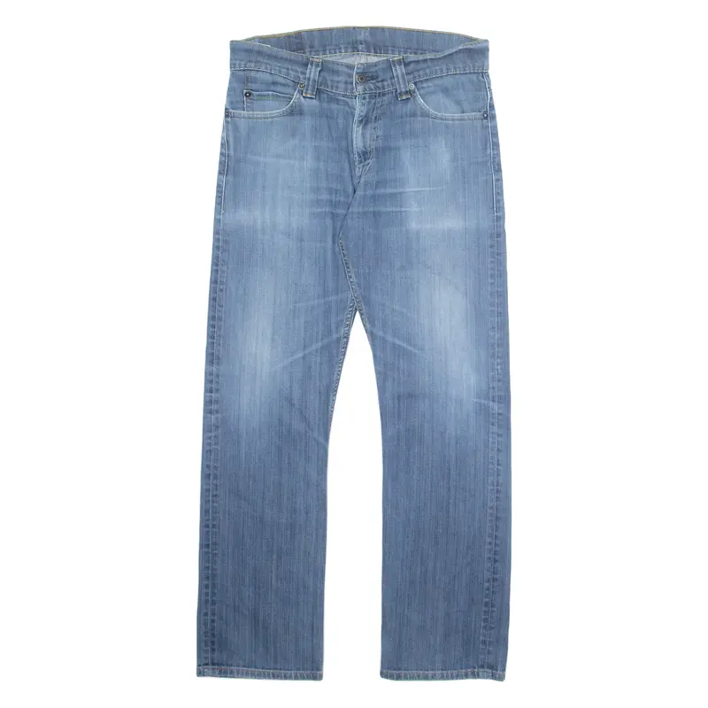 LEVI'S 506 Jeans Mens Blue Regular Straight Stone Wash W32 L32
