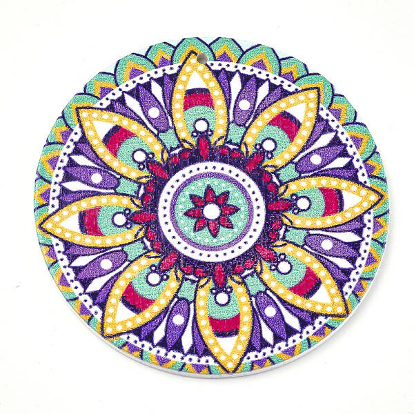 Printed Wooden Big Pendants
