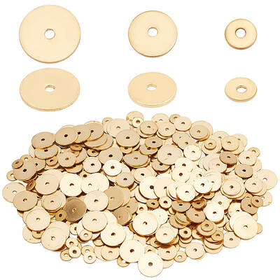 600Pcs 3 Styles Brass Spacer Beads