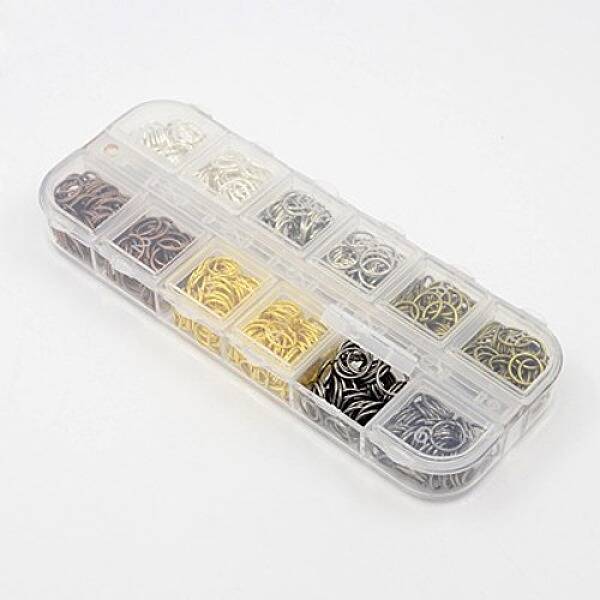 1 Box 6 Color Open Jump Rings Brass Jump Rings