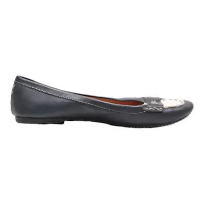 LA MARTINA Ballet Shoes Black Leather Womens UK 5