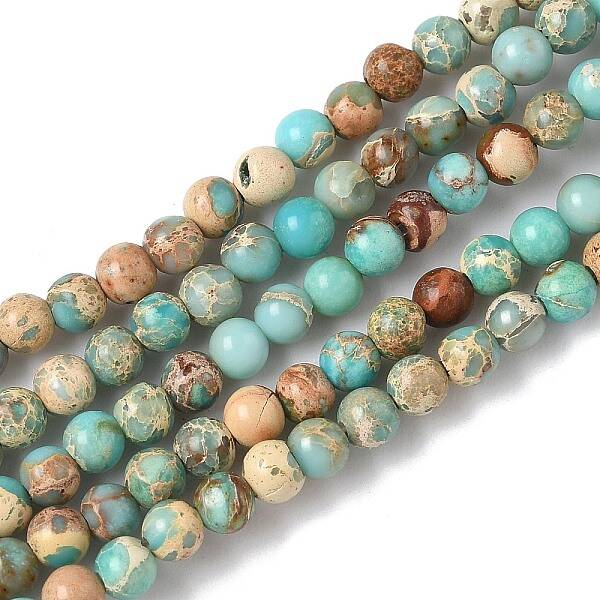 Dyed Natural Regalite/Imperial Jasper/Sea Sediment Jasper Beads Strands