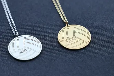 Volleyball Necklace, Volleyball Team Gifts, Volleyball Senior Night Gifts, Personalized Volleyball Gifts, Necklace, End of Se...
