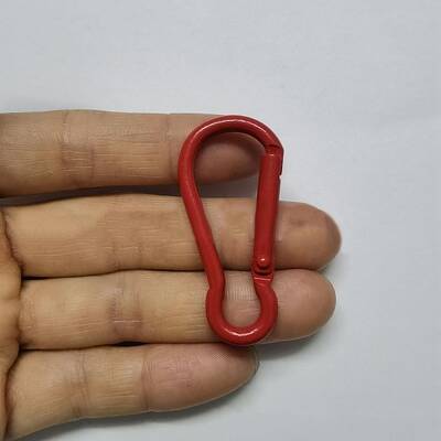 Spray Painted Iron Rock Climbing Carabiners