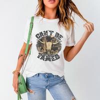 Znacicc Women's r Western Graphic Short Sleeve Tee - Women's Top for Western Style Fashion - Womenswear
