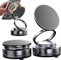 360° Adjustable Vacuum Magnetic Phone HolderSuction Cup Phone Mount for Magsafe, PortableCell Phone Holder for Car,Makeup/Gy...