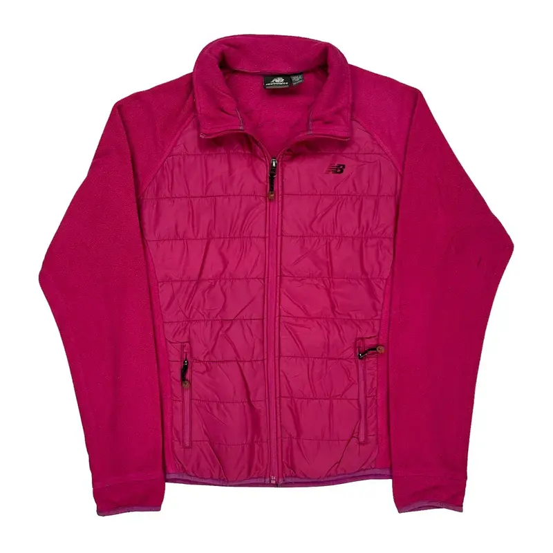 New Balance Fleece Jacket - Medium Pink Polyester