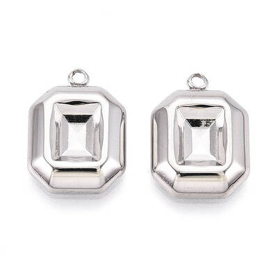 304 Stainless Steel Pendant Cabochon Settings