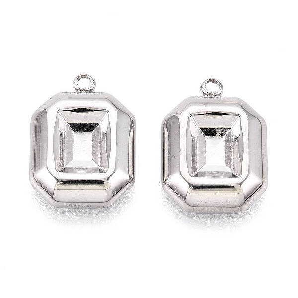304 Stainless Steel Pendant Cabochon Settings
