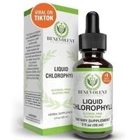 Benevolent Chlorophyll Liquid Drops, 4 MonthSupply Liquid Chlorophyll Supplement for InternalDeodorizer & Radiant Skin, Poten...