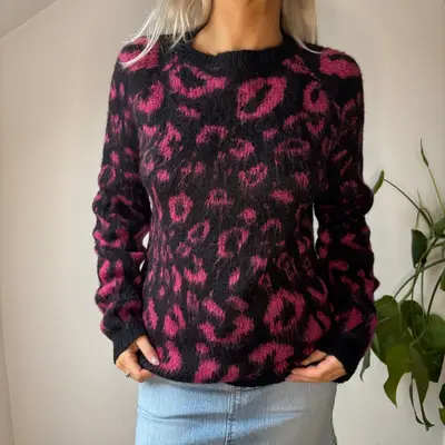 Guess Jumper - Small Black Acrylic Blend