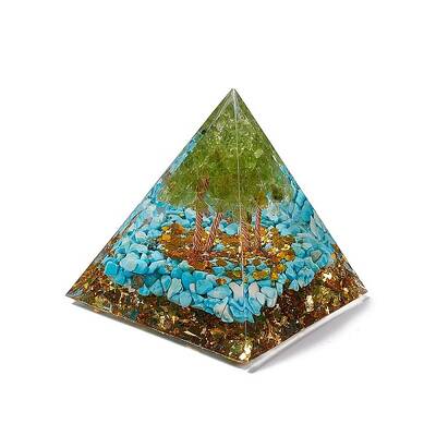 Orgonite Pyramid Resin Display Decorations
