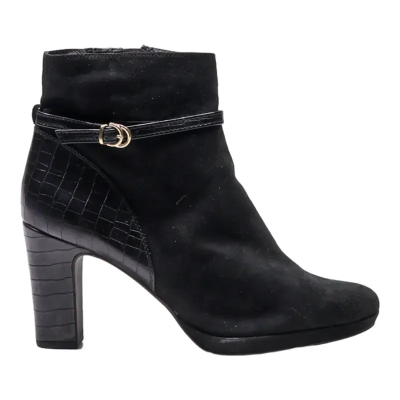 TAMARIS Ankle Boots Black Synthetic Womens UK 9