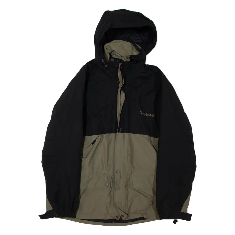TIMBERLAND Mens Jacket Black Nylon Hooded M