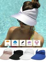 Women's Sun Protection Wide Brim Hat, Sun Visor Cap, Casual Outdoor Beach Sun Hat for Women & Girls, Fashion Accessories for ...