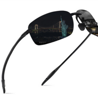 Ultralight Polarized Sports Sunglasses Tr90 Rimless Frame for Horse Riding Outdoors Running Fishing Baseball Driving Shades p...