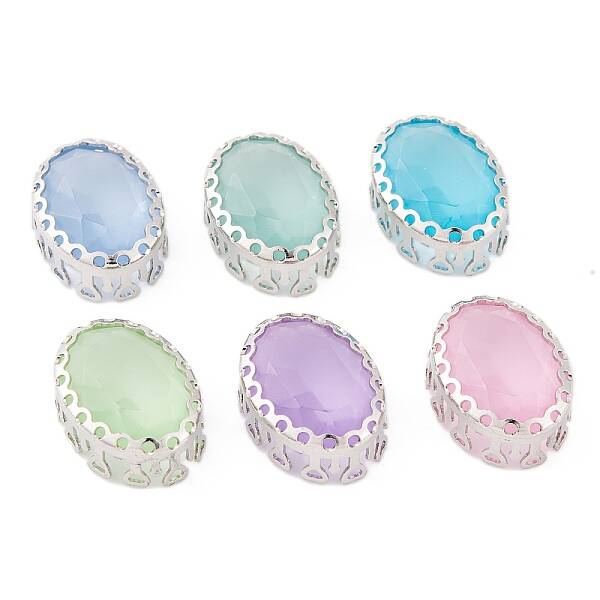 Oval Sew on Rhinestone