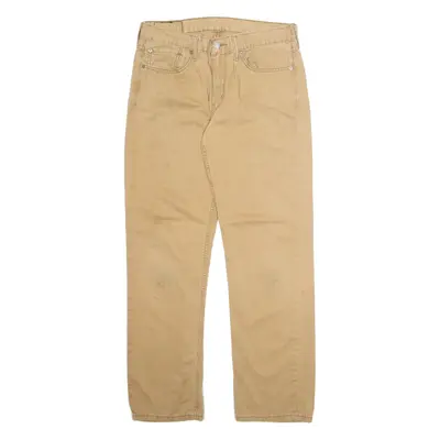 LEVI'S 514 Mens Trousers Beige Regular Straight W32 L32
